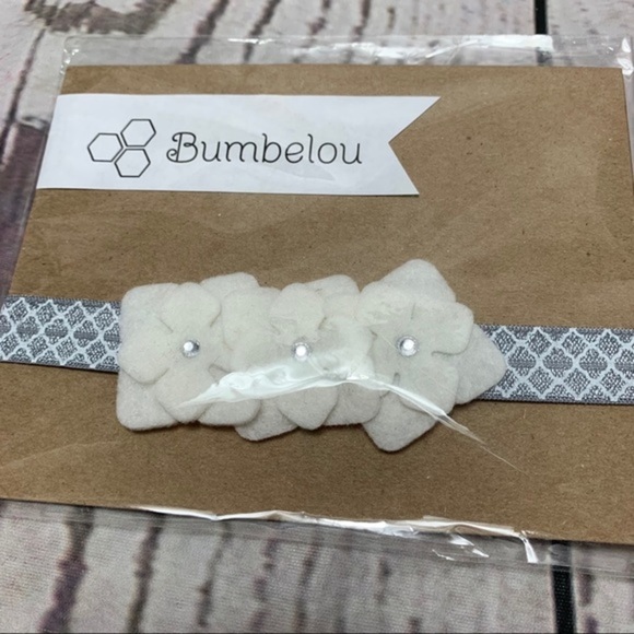 Bumbelou Floral Infant/Baby Elastic Headband - Picture 3 of 4